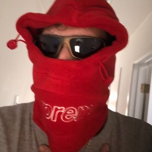 supreme polartec balaclava black